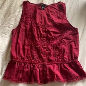 Marc Jacobs Red Tank Blouse
